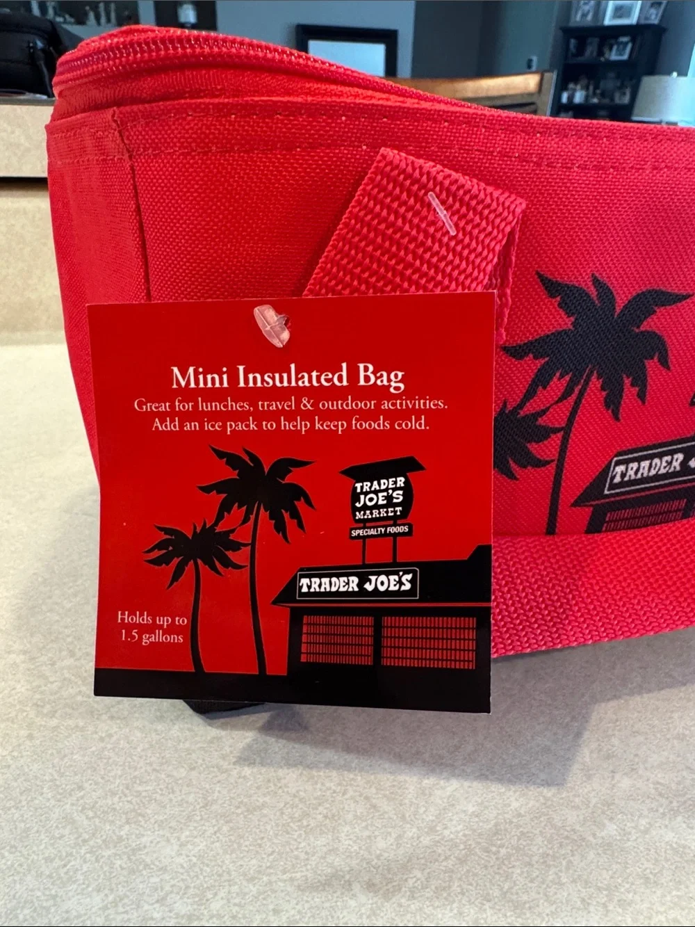 Trader Joe's Red Mini Insulated Lunch Bag